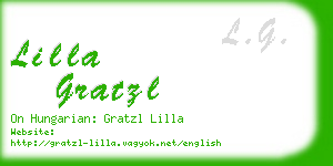 lilla gratzl business card
